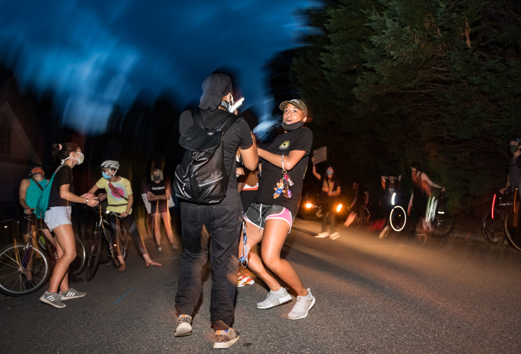 Protest at Mayor Allen Joinesā House